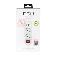 Regleta multifunción 2 tomas + 3 puertos USB (5V/ 2.1A) 10.5W