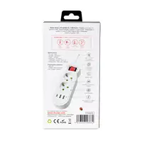 Regleta multifunción 2 tomas + 3 puertos USB (5V/ 2.1A) 10.5W