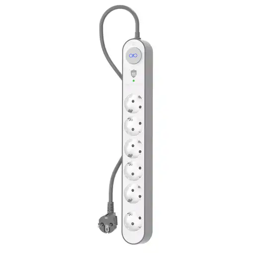 Regleta 6 Tomas protectora 1,5 m F152435 garantia de por vida Force Power Lite