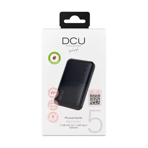 Power Bank triple salida 2 USB + USB C 5.000mAh