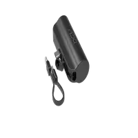 Mini Batería externa de 5000mAh con conector USB-C y función de soporte