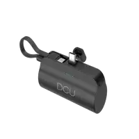 Mini Batería externa de 5000mAh con conector USB-C y función de soporte