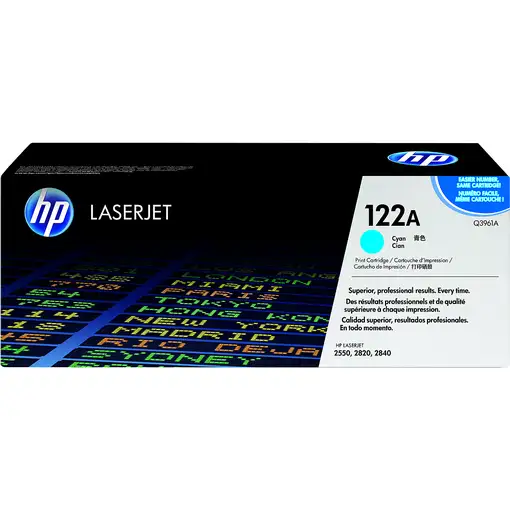 HP 122A Cyan Original LaserJet Toner Cartridge cartucho de tóner 1 pieza(s) Cian