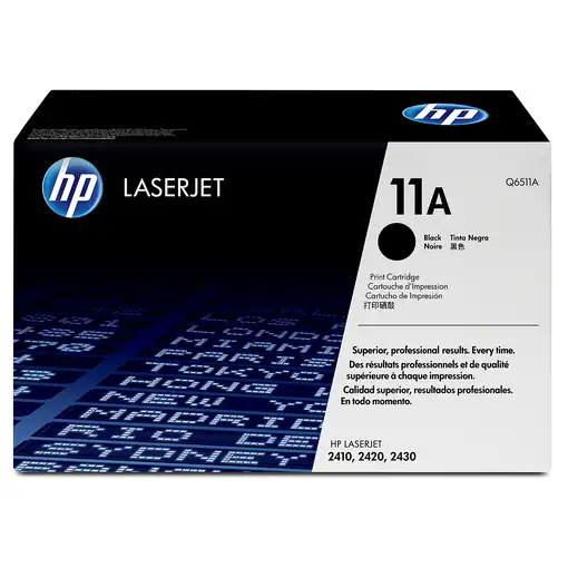 HP 11A Black Original LaserJet Toner Cartridge cartucho de tóner 1 pieza(s) Negro