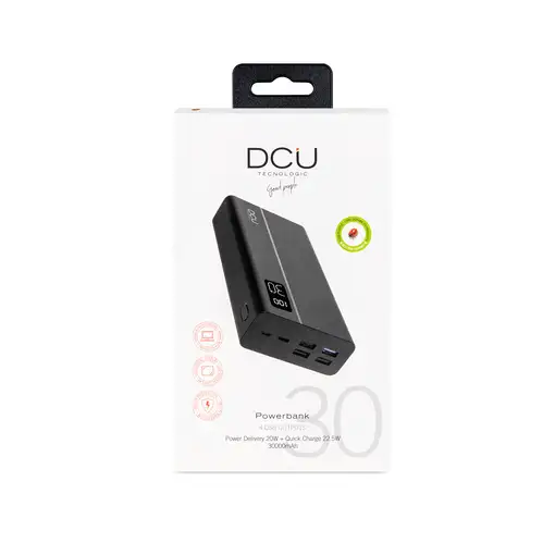 Power Bank 4 salidas USB Power Delivery 20W + Quick charge 22.5W 30000mAh