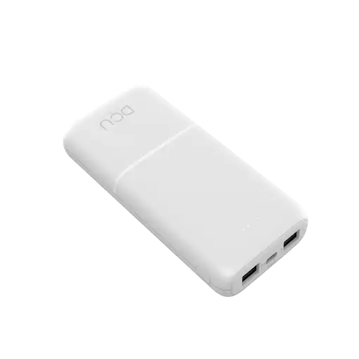 Power Bank 10.000mAh con triple salida USB blanco