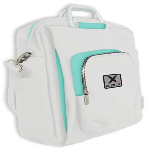 Approx appNBST15x 39,6 cm (15.6\) Mochila bandolera Turquesa, Blanco