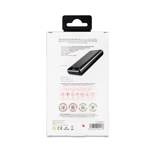 Power Bank LAPTOP USB Power Delivery 45W + Quick Charge 22.5W 20000mAh