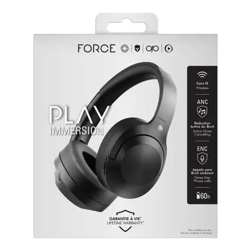 Auriculares Bluetooth IMMERSION con ANC + ENC supraaurales Force Play F153140