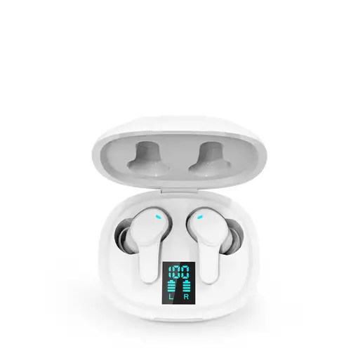 Auriculares Bluetooth TWS159 PRIXTON - Tecnología ENC + ANC - Blanco