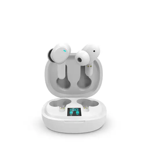 Auriculares Bluetooth TWS159 PRIXTON - Tecnología ENC + ANC - Blanco