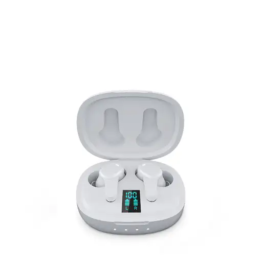 Auriculares Bluetooth TWS159 PRIXTON - Tecnología ENC + ANC - Blanco