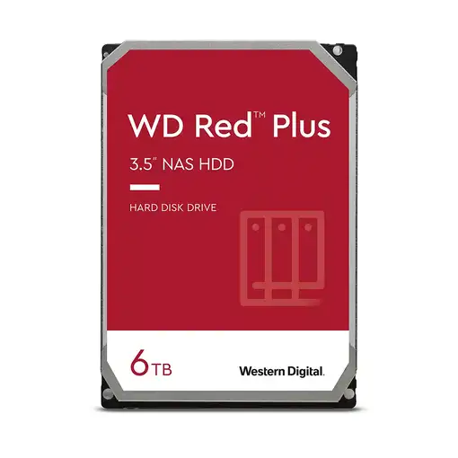 Western Digital Red Plus disco duro interno 6 TB 5400 RPM 256 MB 3.5" Serial ATA I