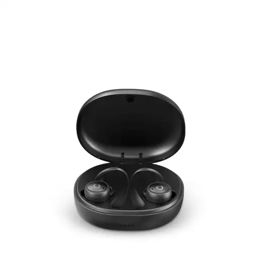 Auriculares Bluetooth TWS160S PRIXTON - Deportivos - 3 Adaptadores - Negro