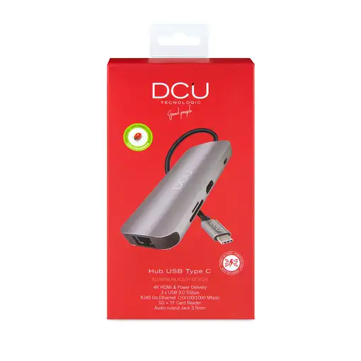 HUB USB-C a HDMI 4K+ USB 3.0 + 3*USB 2.0 + Power Delivery 100W