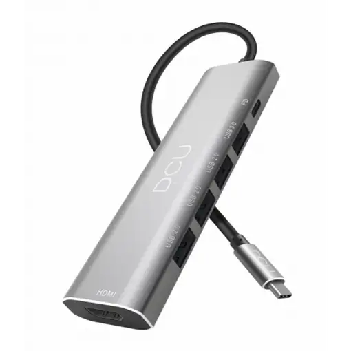 HUB USB-C a HDMI 4K+ USB 3.0 + 3*USB 2.0 + Power Delivery 100W