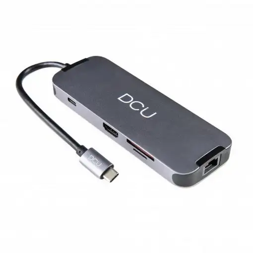 HUB USB C a HDMI + 3 USB 3.0 + RJ45 + LECTOR TARJETAS + PD + Jack 3.5mm