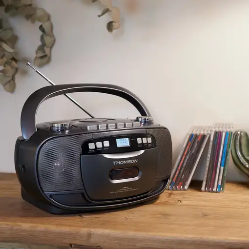 Radio cassette con Cd portátil RK200CD Thomson