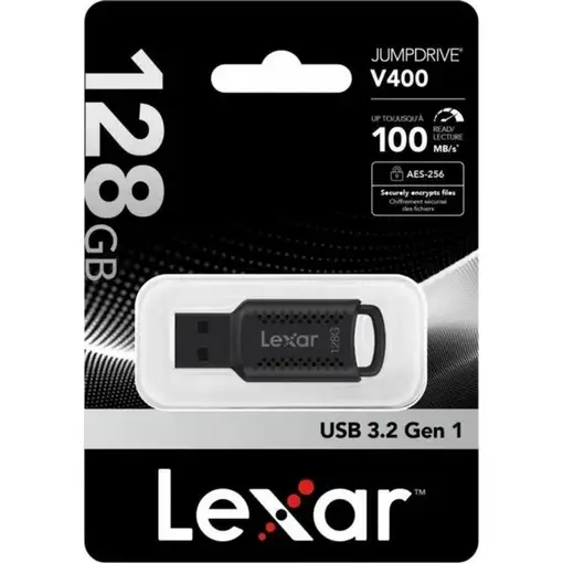 Lexar JumpDrive LJDV400128G-BNBNG unidad flash USB 128 GB USB tipo A 3.2 Gen 1 (3.