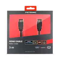 Cable HDMI High Speed Macho/Macho 3 m Metronic 370268