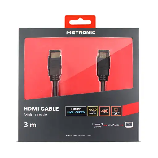 Cable HDMI High Speed Macho/Macho 3 m Metronic 370268