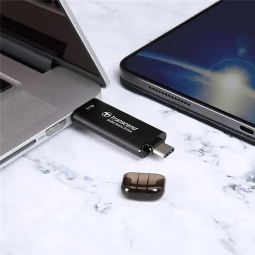 Transcend ESD310C Tecnología Thunderbolt (Rayo) 128 GB USB Type-A / USB Type-C USB