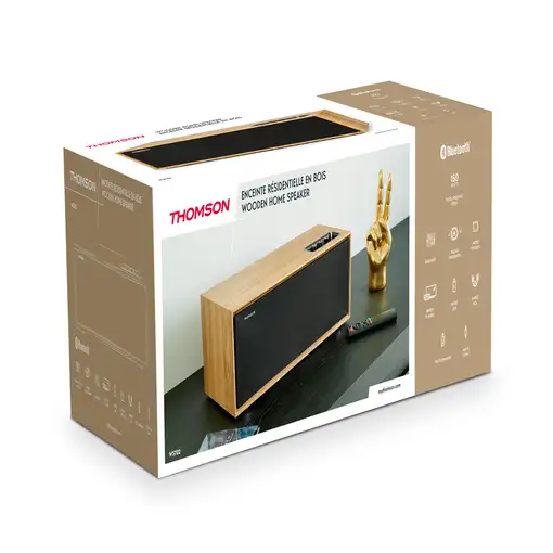 Altavoz Subwoofer madera Bluetooth 5.0 150 W Audio de TV WS702 Thomson