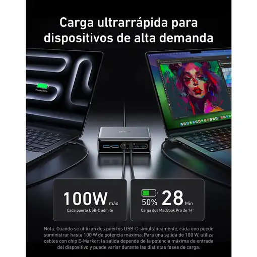 Anker A2683341 cargador de dispositivo móvil Universal Negro Carga rápida Interior