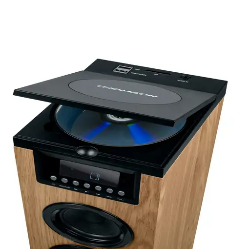 Altavoz Bluetooth torres de sonido 60W madera Thomson DS122CD