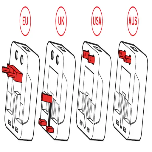 Adaptador de viaje universal