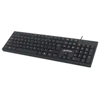 Manhattan 179324 teclado Oficina USB QWERTY Inglés Negro