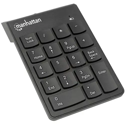 Manhattan 178846 teclado numérico Portátil/PC RF inalámbrico Negro