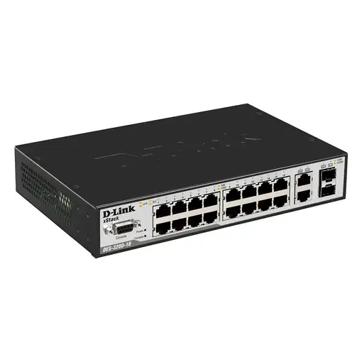 D-Link DES-3200-18 switch Gestionado L2 1U Negro