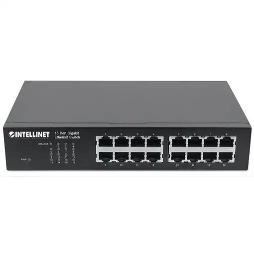 Intellinet 561068 switch No administrado L2 Gigabit Ethernet (10/100/1000) 1U Negr