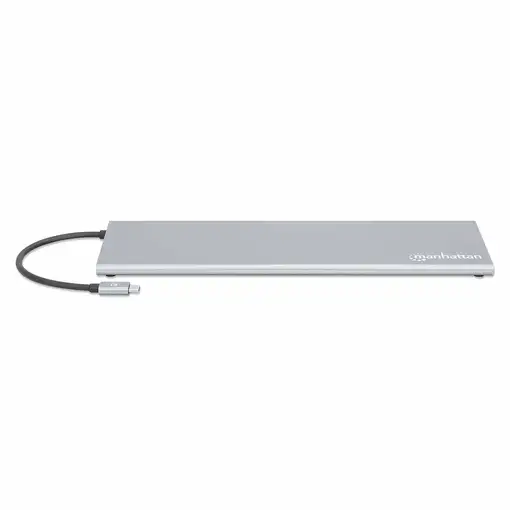 Manhattan Docking Station USB-C 11 en 1 con MST para tres monitores