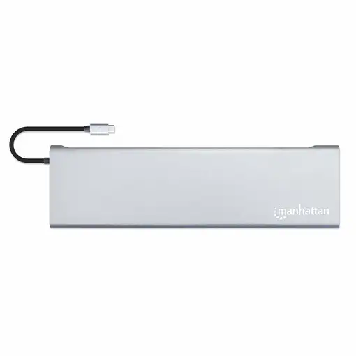 Manhattan Docking Station USB-C 11 en 1 con MST para tres monitores
