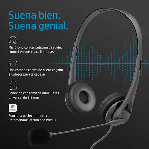 HP Auriculares estéreo de 3,5 mm G2