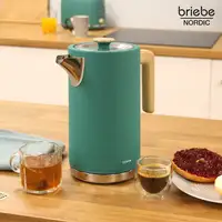 Nordic Hervidor Agua Eléctrico 1,7L Inalámbrico Libre BPA  Verde KT1165GRE BRIEBE