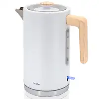 Nordic Hervidor Agua Eléctrico 1,7L Inalámbrico Libre BPA Blanco KT1165WHT BRIEBE