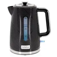Elegance Hervidor Agua Eléctrico 1,7L Inalámbrico Libre BPA Negro KT1168BLK BRIEBE