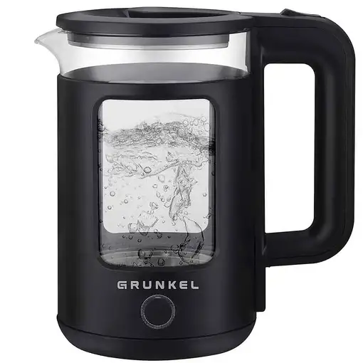 Hervidor de agua negro, 1,8 L, 1500 W, HV-18CWPNG GRUNKEL