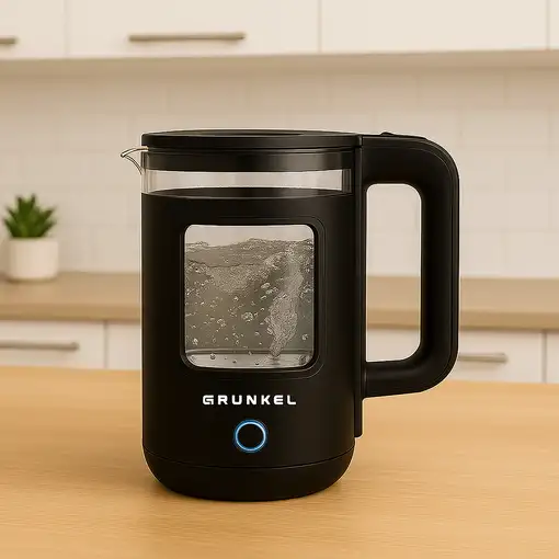 Hervidor de agua negro, 1,8 L, 1500 W, HV-18CWPNG GRUNKEL