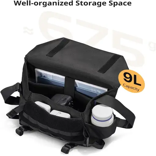 Funda Bandolera Cámara DSLR Impermeable 9L Correa para Trípode