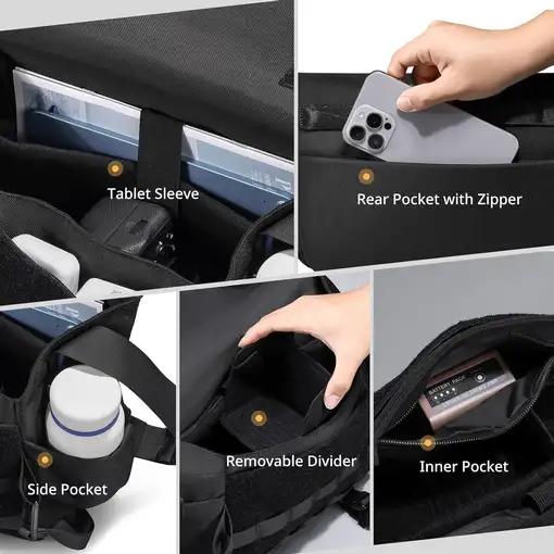 Funda Bandolera Cámara DSLR Impermeable 9L Correa para Trípode