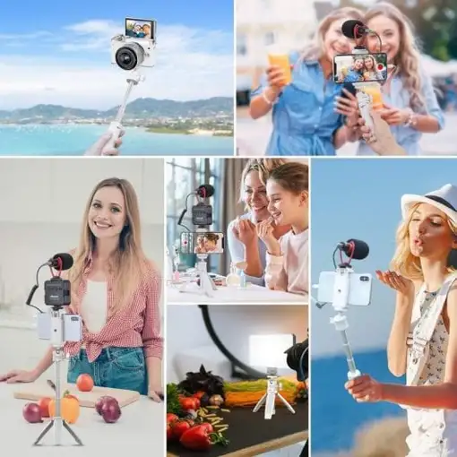 Trípode Extensible 2-en-1 Portátil Ajustable Antideslizante