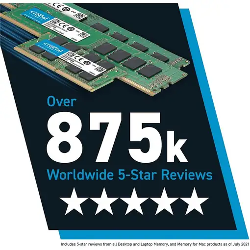 Crucial CT16G4DFRA32A módulo de memoria 16 GB 1 x 16 GB DDR4 288-pin DIMM