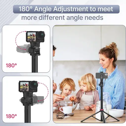 Trípode 205cm Ajustable para Luz LED, Móvil Cámara, DSLR 1/4