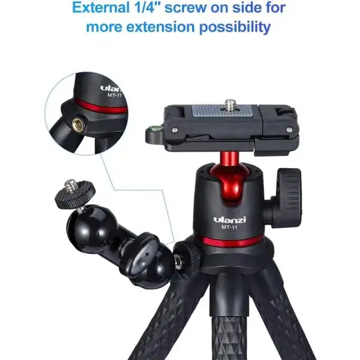 Trípodei MT-11 Vlogging Portátil Soporte Móvil y Cámara DSLR