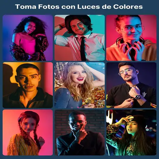 Luz LED Portátil 60 LEDs 800LUX 120° CRI 95+ Ajustable Magnética