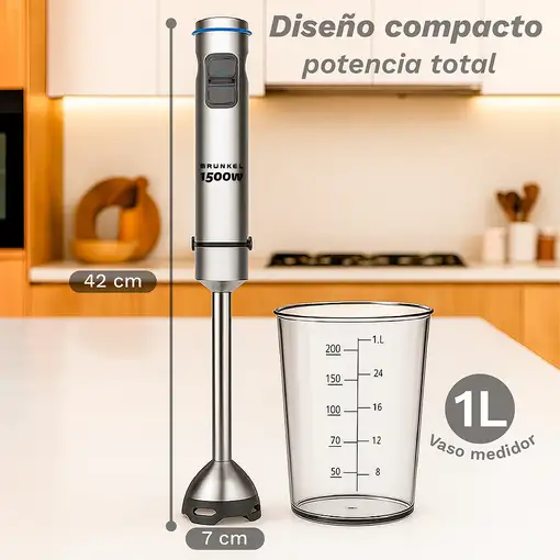 Batidora de mano inox, 1500 W, BM-1500EXTREME GRUNKEL